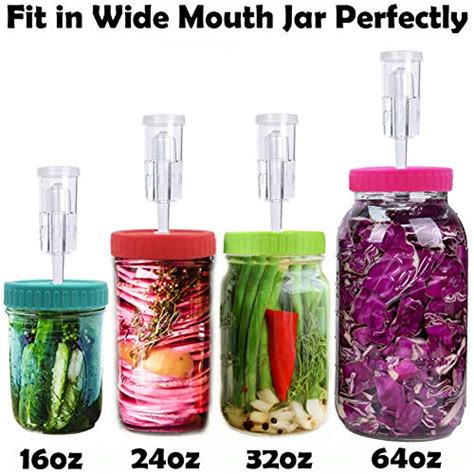 Fermentation Lids Fermentation Kit For Wide Mouth Jars 6 Set Plastic