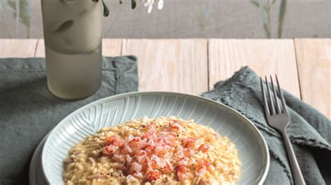 Risotto Alla Gricia Con Tartare Di Gamberi Sale Pepe