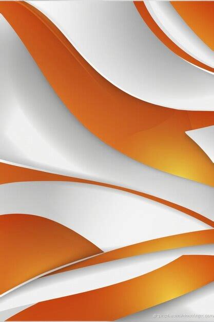 Premium AI Image Orange White Abstracts Background