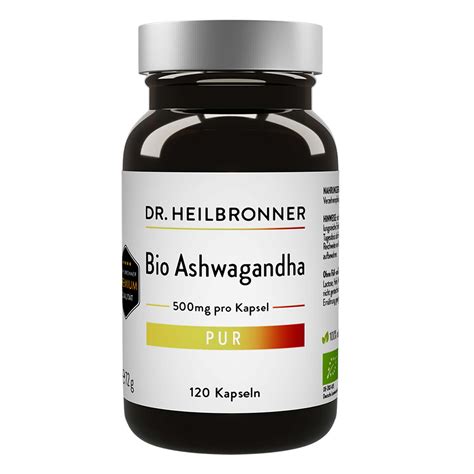 Bio Ashwagandha Kapsel Von Dr Heilbronner