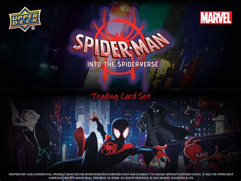 Upper Deck Spider Man Into The Spider Verse Trading Cards