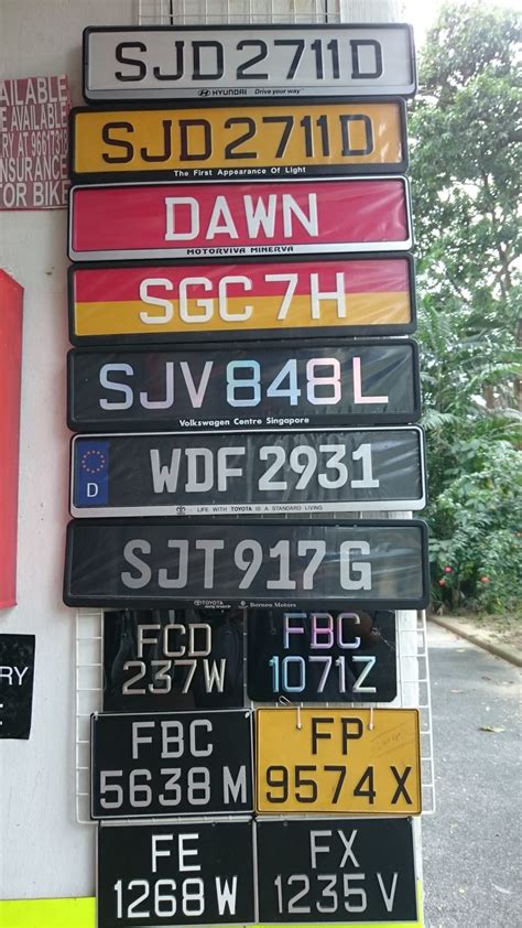 Types Of Vehicle Car Plates In Singapore TheChilliPadi