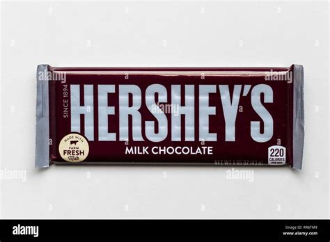 ST. PAUL, MN/USA - FEBRUARY 21, 2019: A single Hershey's Milk Chocolate ...