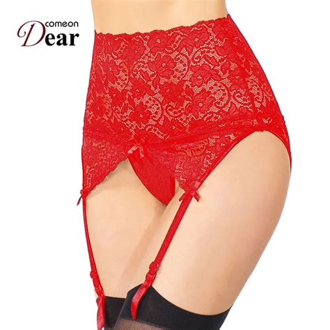 Comeondear New Design Sexy Garter Belt High Waist Suspender Belt Lace