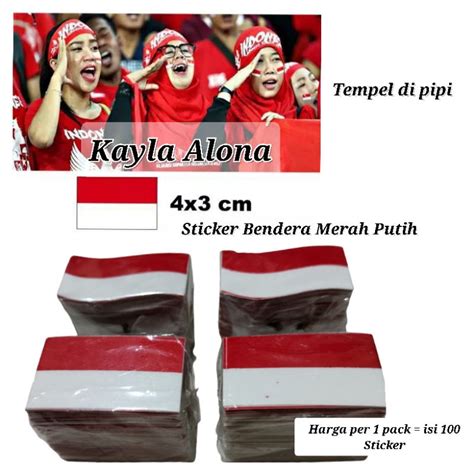 Jual Sticker Bendera Merah Putih Shopee Indonesia