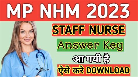 Mp Nhm Staff Nurse Answer Key 2023 Mp Nhm Answer Key 2023 Mp Nhm