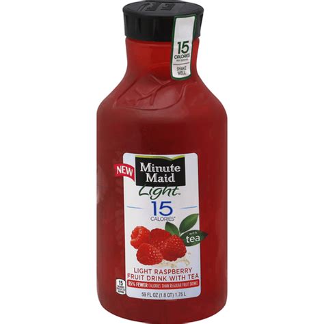 Minute Maid Light Fruit Drink With Tea Light Raspberry Juice And Lemonade Market Basket