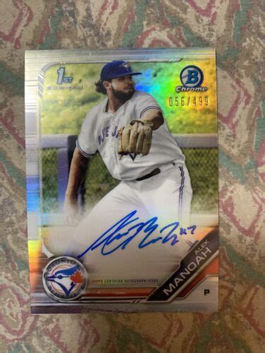 Bowman Draft Chrome Auto Rookie Alek Manoah Refractor