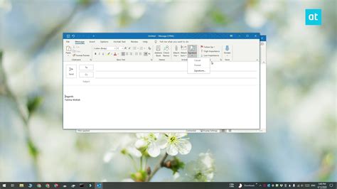 How To Add Signature In Outlook Windows 10 Acaastro