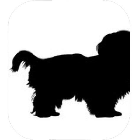 Shih Tzu Silhouette Vector at Vectorified.com | Collection of Shih Tzu ...