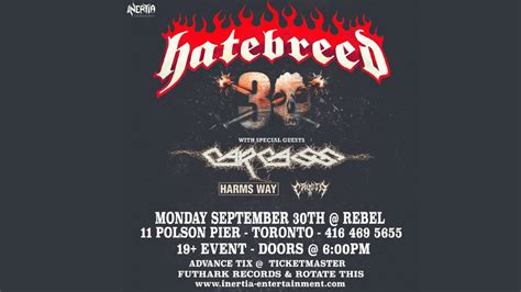 Hatebreed Th Anniversary Tour