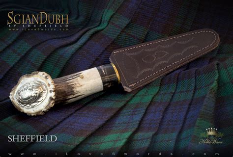 Crown Stag Sgian Dubh She021 By Sheffield Knives