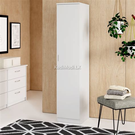 Single Door-Wardrobe-White (Soft-Close) » KadiMudi