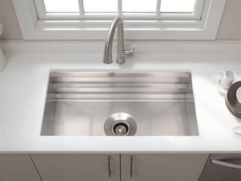 Kohler K-5540-NA Stainless Steel Prolific 33" Workstation Single Basin ...