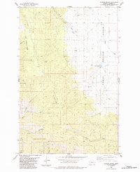 Map of Sunrise Spring, Sanders County, MT in 1984 | Pastmaps