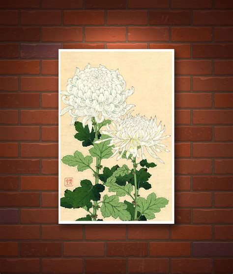 Japanese Art Flowers Floral Botanical Art Prints White - Etsy