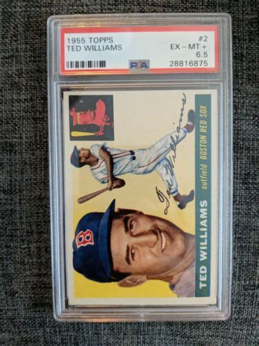 Topps Ted Williams Psa Hof Ex Mt Iconic Centered Ebay