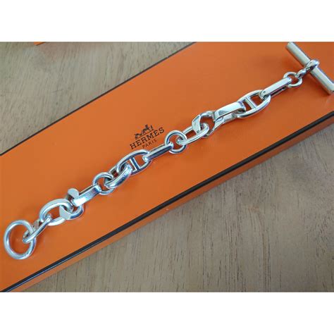 Hermès Bracelet Alea Argent Argenté ref 67356 Joli Closet