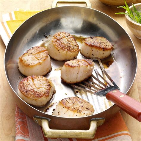 Seared Scallops With Citrus Herb Sauce Recipe Taste Of Home