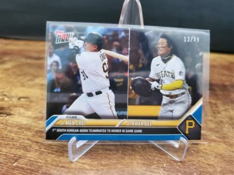 Ji Man Choi Ji Hwan Bae 2023 MLB TOPPS NOW Card 99 Korean Blue