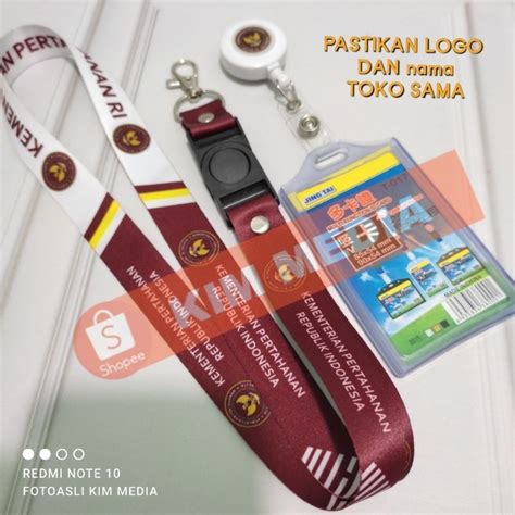 Jual Tali Idcard Kementerian Pertahanan Lanyard Id KEMENTERIAN