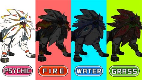 Pokemon Type Swap 33 Solgaleo Fire Water And Grass Type Youtube