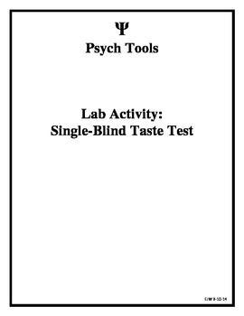 Single-Blind Experiment - Taste Test | Teaching psychology, Psychology ...