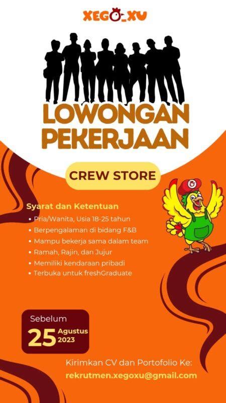 Lowongan Kerja Crew Store Di Xego Xu Lokersemar Id