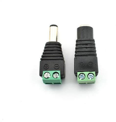 Amazon Zyamy Pcs X Mm Male Female Dc Power Plug Connector