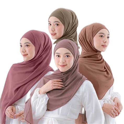 Jual Warna Pashmina Malay Polos Ceruty Babydoll Premium Jahit Tepi