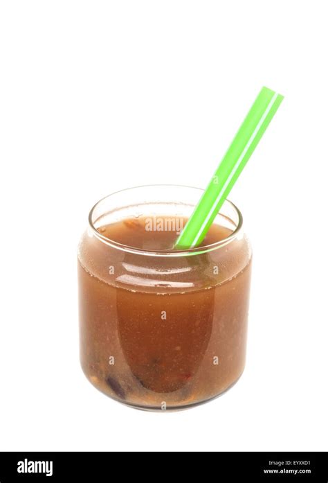 Tamarind Smoothie Detox Superfood Isolated On White Background Stock