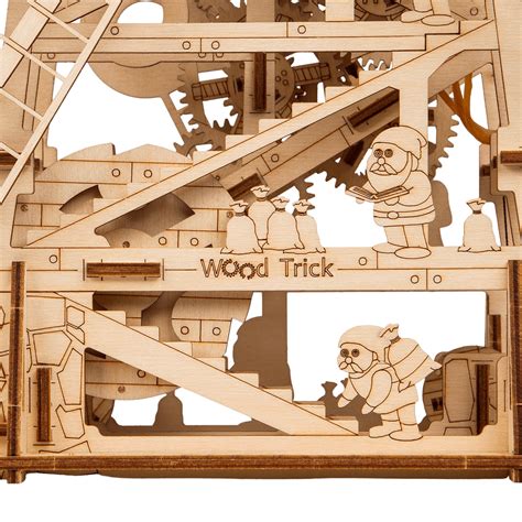 windmill  wooden mechanical model kit  woodtrick