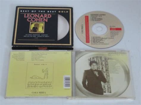 Leonard Cohen Greatest Hits Columbia Cd Cd Album Ebay