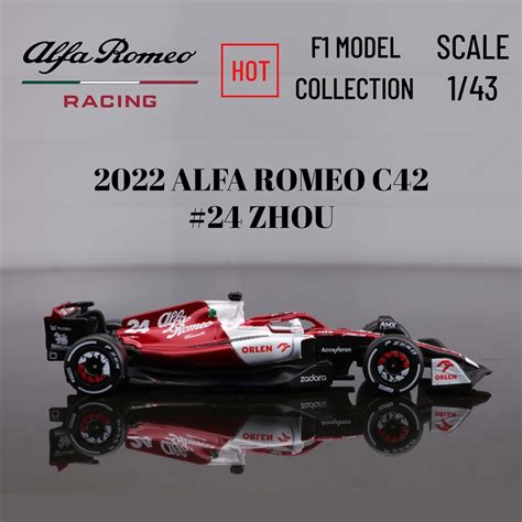 Bburago 1 43 Alfa Romeo F1 Racing Team C42 24 Guanyu Zhou 77 Valtteri