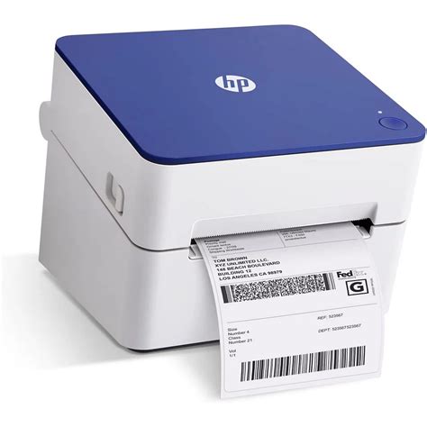 Hp Thermal Label Printer 4x6 Easy To Use High Speed Label Printer With Internal Tray 300 Dpi