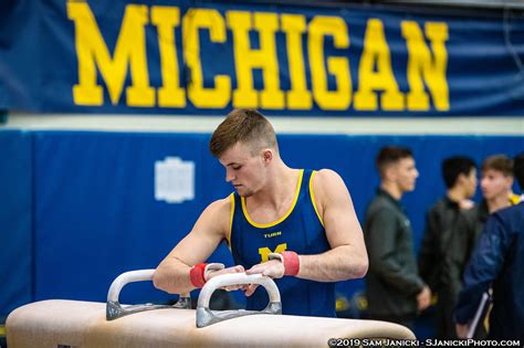 3 30 19 Michigan Men S Gymnastics Vs Uic Senior Night Sjanickiphoto