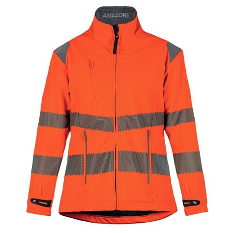 Veste softshell femme haute visibilité fluo Amazone T2S Bricozor