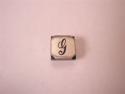 G Cursive Font Monogram Initial Letter Vintage Swank Gem