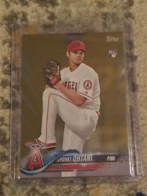 Topps Series Gold Shohei Ohtani Rookie Rc Ebay