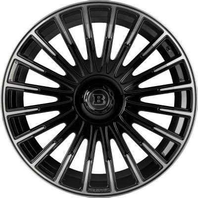 Brabus Monoblock Zv Platinum Wheels In Black Polished Surface