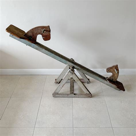 Folk Art Wood See Saw For Sale At 1stdibs