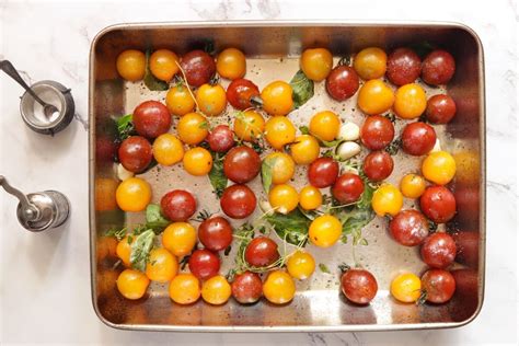 Slow Roasted Cherry Tomatoes Recipe Cookme