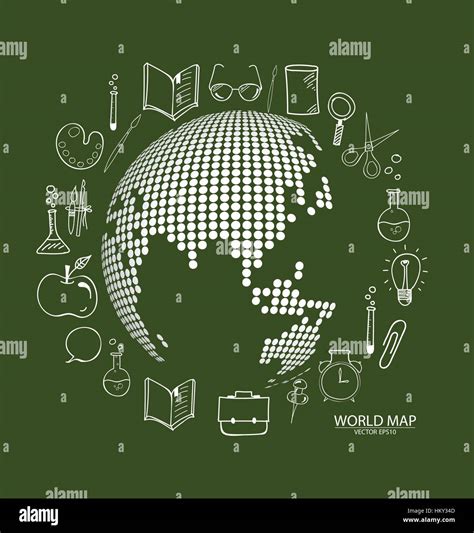 Modern Globe With Application Icon Modern Template Design Vector