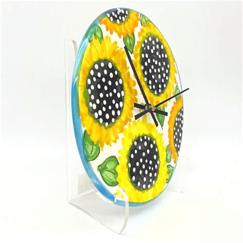 Sunflower Wall Clock | packercreekpottery