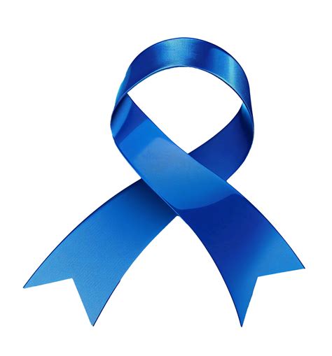 Ai Generated Colorectal Cancer Awareness Blue Ribbon Symbol Isolated