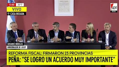 Veintitrés provincias adhirieron al Pacto Fiscal