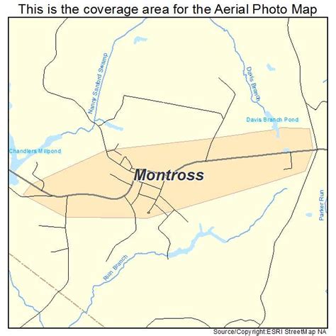 Aerial Photography Map of Montross, VA Virginia