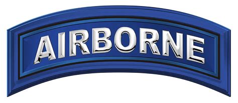 Airborne Tab (Blue on White) Metal Sign 17 x 17" | North Bay Listings