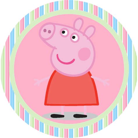 Toppers Stickers O Etiquetas De Peppa Pig Para Imprimir Gratis