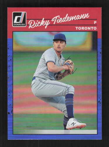 Ricky Tiedemann Donruss Holo Blue Foil Retro Toronto Blue